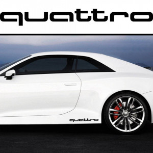 Set 2 buc Stickere Praguri Audi Quattro