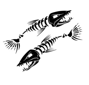 Set Stickere Auto/Barca Fishbone(2 buc) - Img 2