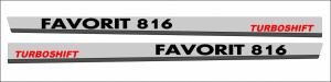 Set Stickere Autocolante Favorit Fendt 816 Turboshift