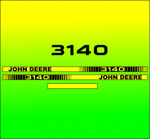 Set Stickere Autocolante John Deere 3140