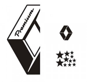 Set stickere camion Renault 