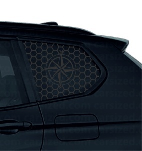 Set Stickere geamuri Honeycomb Compass