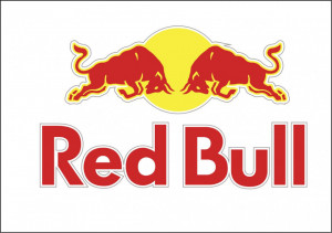 Sticker Auto color Red Bull logo