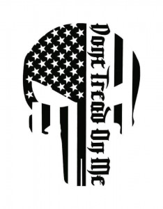 Sticker Auto Don't tread on me