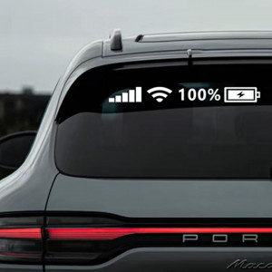 Sticker Auto Full Charged