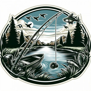 Sticker Auto Imprimat Perfect Fishing