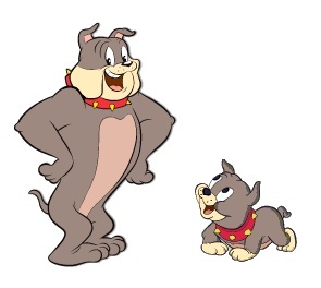 Sticker Auto Imprimat Sike and Tyke (Tom & Jerry)
