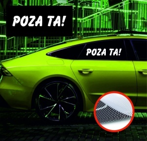 Sticker/Folie Perforata geamuri Window Graphics Personalizat