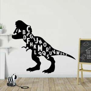 Sticker Perete Copii Dinozaur Litere