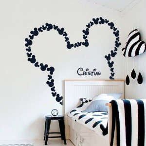 Sticker Perete Copii Nume Mickey
