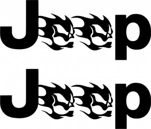 Set 2 buc Stickere Auto Jeep