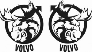 Set 2 buc Stickere Autocolante Sigle Volvo Fh12 Fh13 Fh16 Fh4 Globetrotter 45 cm