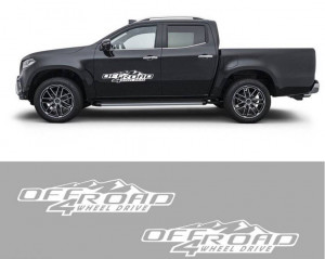 Set 2 buc Stickere Off Road 4 wheels Drive 60cm