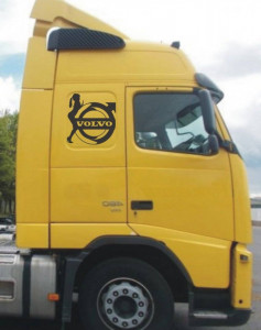 Set 2 buc Stickere Sigla Volvo fata pentru Laterale - Img 1
