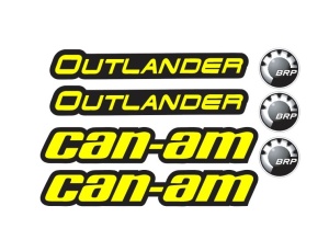 Set 7 Stickere ATV Can Am Outlander BRP - Img 1