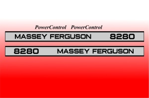 Set Stickere Autocolante Massey Ferguson 8280