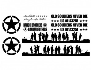 Set Stickere Off Road Universale Soldati Brand of Brothers - Img 2