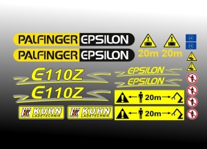 Set Stickere Palfinger Epsilon E110 Z