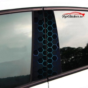 Set Stickere Stalpi Usi Honeycomb Blue