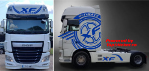 Set Stickere XXL Cabina Daf XF Ultimate Edition