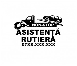 Sticker Auto Asistenta rutiera