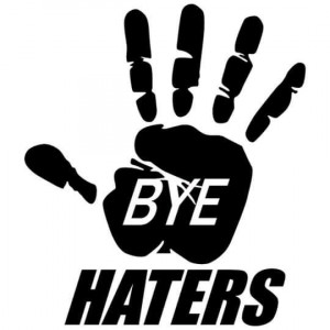 Sticker Auto Bye Haters