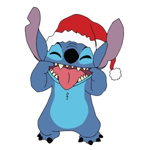 Sticker Auto color Funny Stitch Craciun