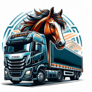 Sticker Auto Color Iveco Horse