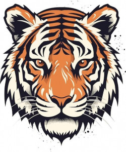 Sticker Auto Color Tigru