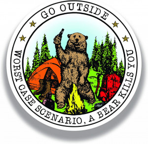 Sticker Auto Color Urs - Go Outside