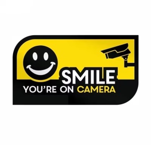 Sticker Color Smile You are on Camera