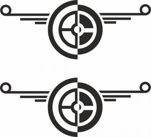 Stickere Daf Logo (set 2 buc)