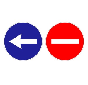 Stickere Depasire/Interzis (set 2 buc)