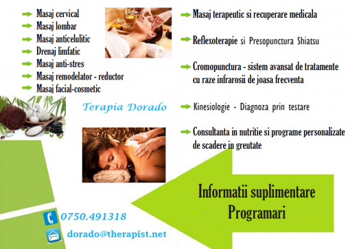 Servicii intretinere corporala - masaj somatic