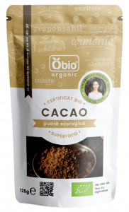 Cacao pudra raw bio, 125g