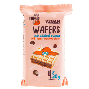 Napolitane cu cacao si alune de padure bio 120g