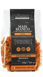 Paste din faina de porumb alb bio fara gluten, 250g Nutracentis