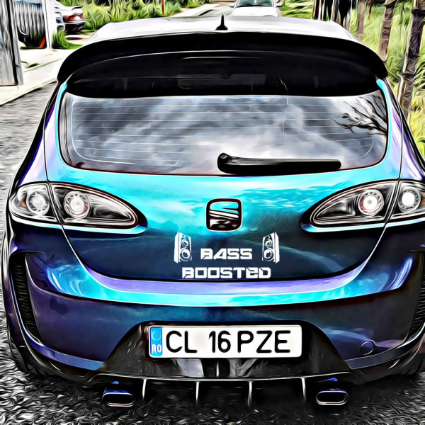 Sticker Auto Bass Boosted