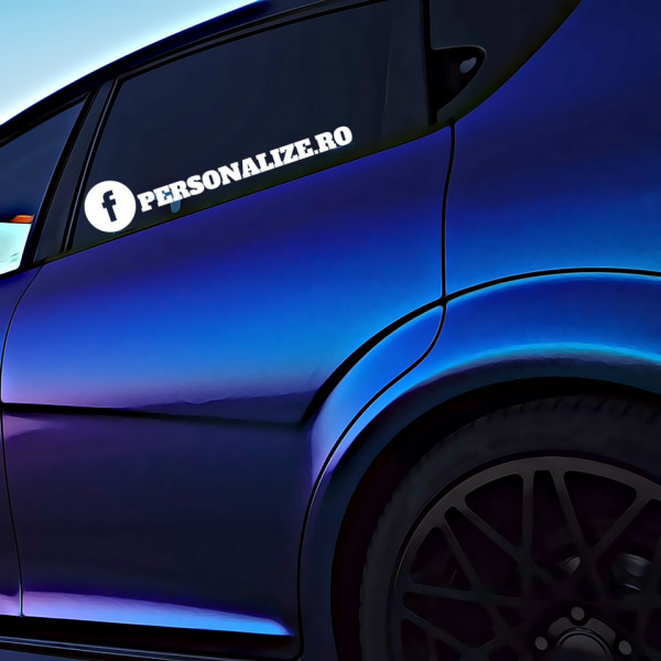 Sticker Auto Nume Facebook