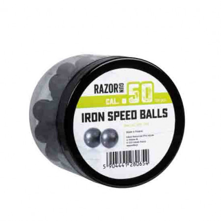 Set 100 bile Iron Speed Balls RazorGun, calibrul 50