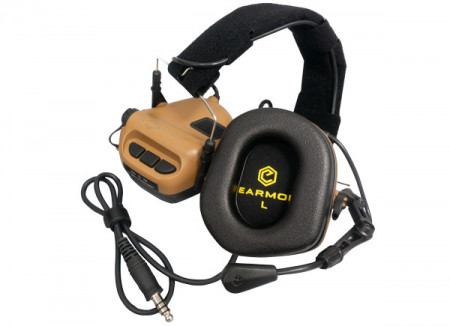 Antifoane M32 MOD3 EARMOR sistem de comunicatie inclus - Cafeniu