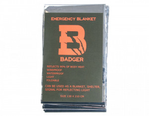 Patura termica tip folie NRC Badger Outdoor Emergency Blanket