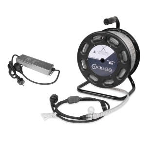 Bandă LED AGGE Dual 230V - 1500 lm/m, 25 m - Coil, bandă cu cablu de alimentare + acumulator de rezervă