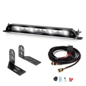 Bară LED Lazer Linear 12 Elite cu lumină de poziție - dreaptă / 38 cm / 84W, 1 buc - Set complet (montaj lateral) - Img 2