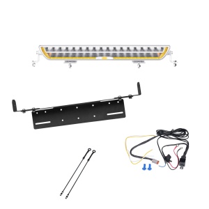 Bară LED OZZ DRB1 P20" Alb - dreaptă / 55 cm / 170W / Ref. 50, 1 buc - Set complet cu suport pentru montaj încastrat