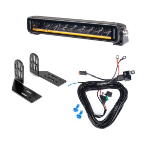 Bară LED PURELUX Black X-Slim S250 - dreaptă / 25 cm / 45W / Ref. 20, 1 buc - Set complet (fixare cu picioare laterale)