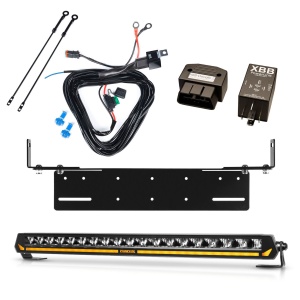 Bară LED PURELUX Panther Aero C540 - curbată / 54 cm / 108W / Ref. 25, 1 buc - Set complet cu suport pentru montaj încastrat + XBB Dongle & PowerUnit releu de conectare
