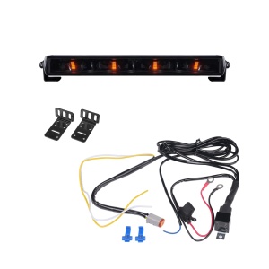 Bară LED Strands Dark Knight Nuuk 14" - dreaptă / 35 cm / 67W, 1 buc - Kit complet - Img 2