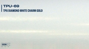 Folie de protecție pentru vopsea GYEON PPF Color - alb, Diamond White Charm Gold (TPU-69)