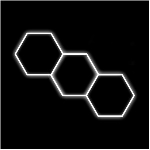 Iluminat hexagonal DR DIRT Garage Sky Gen2, 3 Grid System, 95 x 246 cm